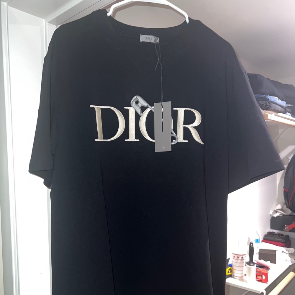 Authentic Dior x Judy Blame Safety Pin T shirt size XL BNWT